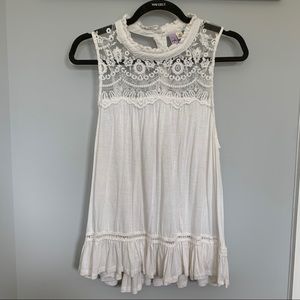 Flowy Lace Tank